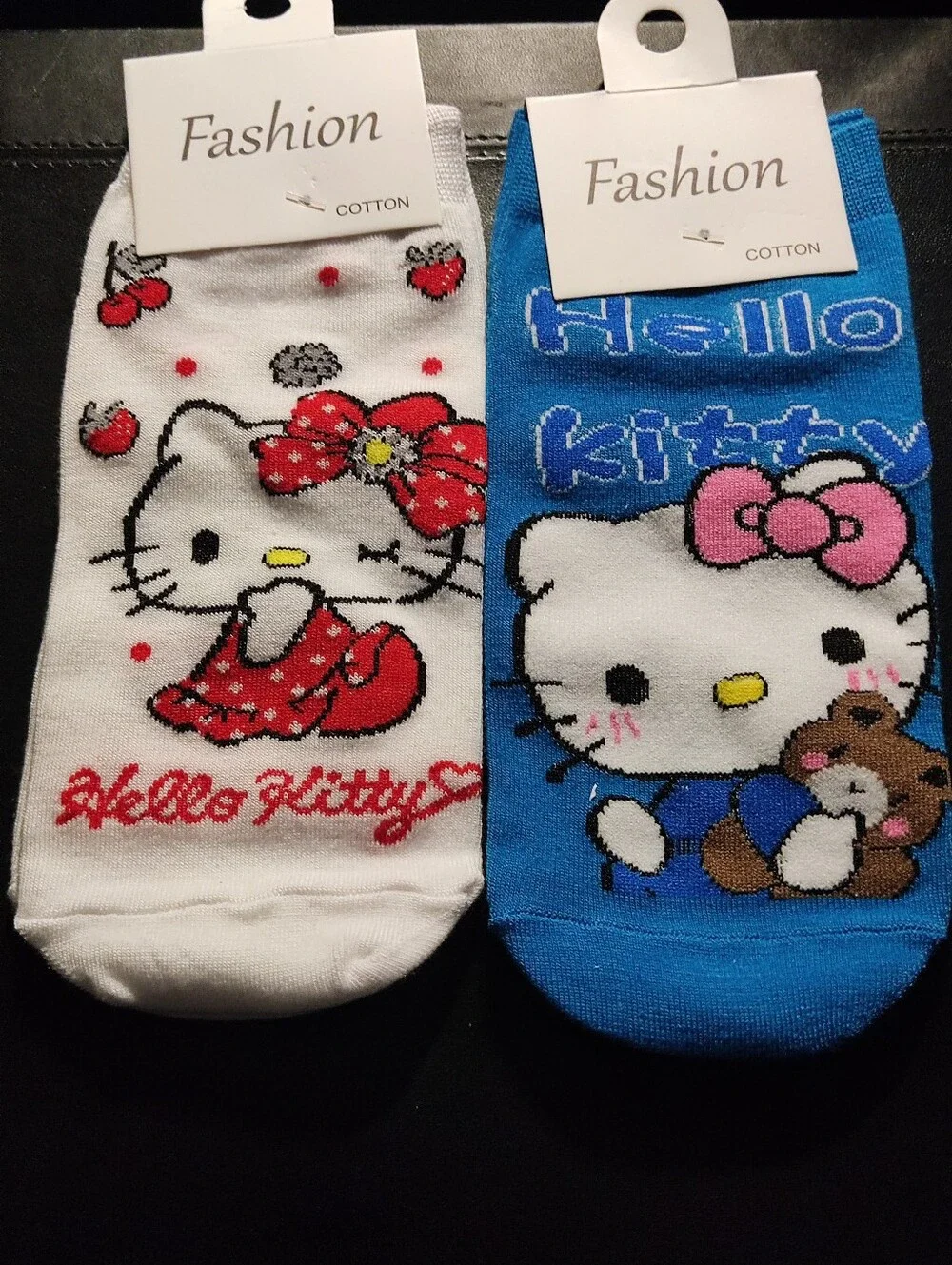 Hello Kitty Trio Socks - Pink, Gray, Lavender